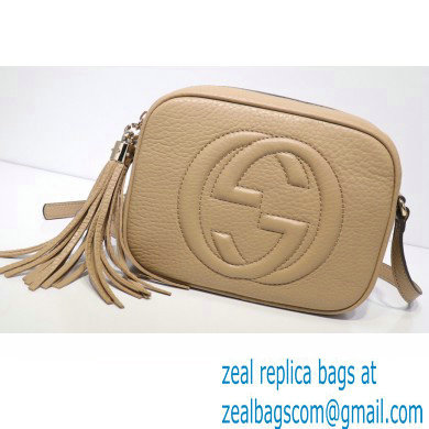 Gucci Soho Small Leather Disco Bag 308364 Beige - Click Image to Close