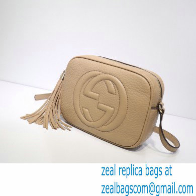 Gucci Soho Small Leather Disco Bag 308364 Beige - Click Image to Close