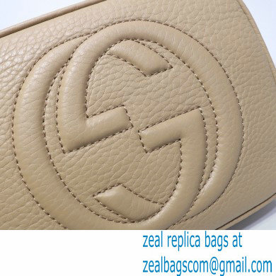 Gucci Soho Small Leather Disco Bag 308364 Beige