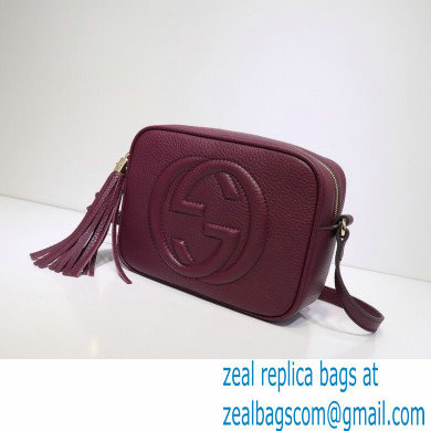 Gucci Soho Small Leather Disco Bag 308364 Burgundy
