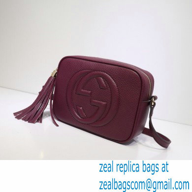 Gucci Soho Small Leather Disco Bag 308364 Burgundy - Click Image to Close