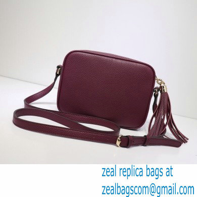 Gucci Soho Small Leather Disco Bag 308364 Burgundy - Click Image to Close