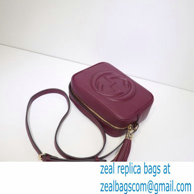 Gucci Soho Small Leather Disco Bag 308364 Burgundy - Click Image to Close