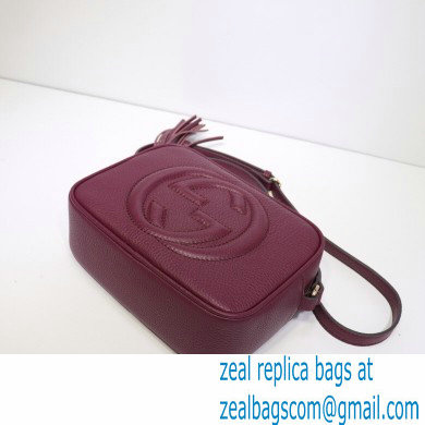 Gucci Soho Small Leather Disco Bag 308364 Burgundy - Click Image to Close