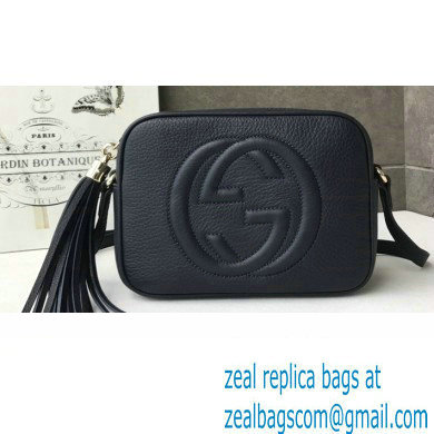 Gucci Soho Small Leather Disco Bag 308364 Dark Blue