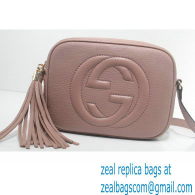 Gucci Soho Small Leather Disco Bag 308364 Nude Pink