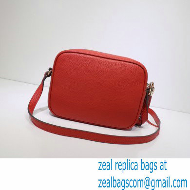 Gucci Soho Small Leather Disco Bag 308364 Orange Red