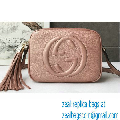 Gucci Soho Small Leather Disco Bag 308364 Pink Gold - Click Image to Close