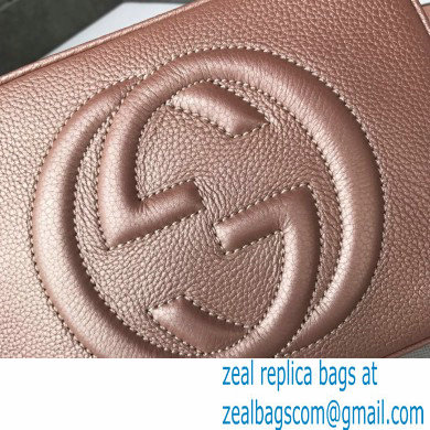 Gucci Soho Small Leather Disco Bag 308364 Pink Gold - Click Image to Close