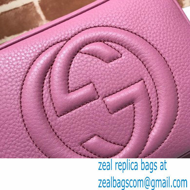 Gucci Soho Small Leather Disco Bag 308364 Pink - Click Image to Close