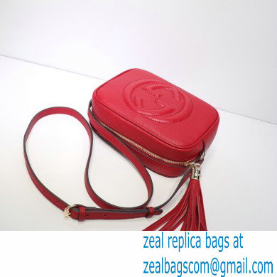 Gucci Soho Small Leather Disco Bag 308364 Red - Click Image to Close