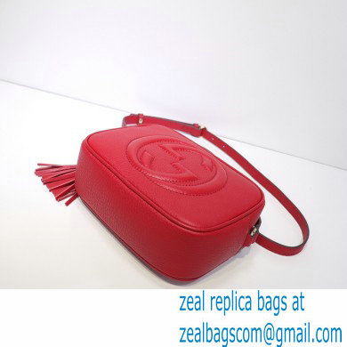 Gucci Soho Small Leather Disco Bag 308364 Red - Click Image to Close