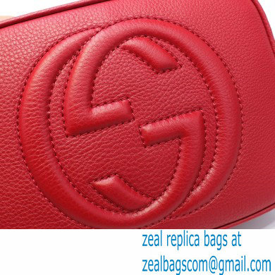 Gucci Soho Small Leather Disco Bag 308364 Red - Click Image to Close