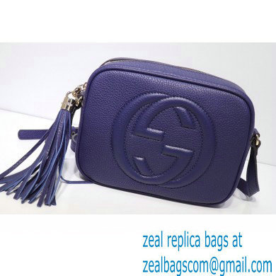 Gucci Soho Small Leather Disco Bag 308364 Royal Blue