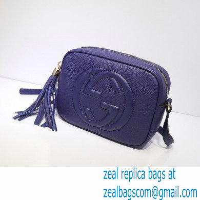 Gucci Soho Small Leather Disco Bag 308364 Royal Blue - Click Image to Close