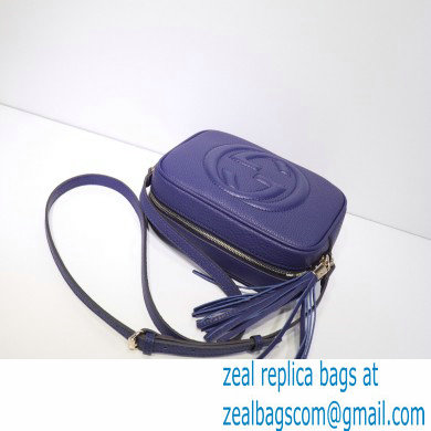 Gucci Soho Small Leather Disco Bag 308364 Royal Blue - Click Image to Close