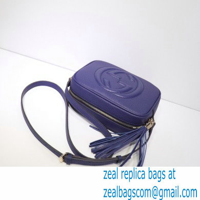 Gucci Soho Small Leather Disco Bag 308364 Royal Blue