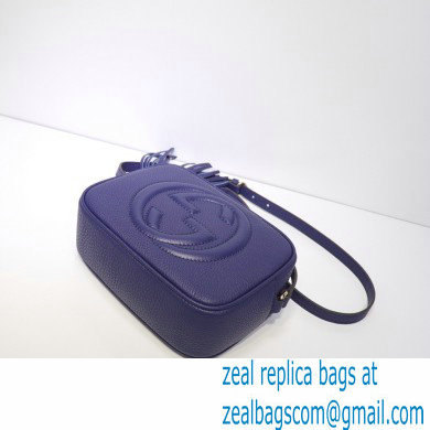 Gucci Soho Small Leather Disco Bag 308364 Royal Blue - Click Image to Close