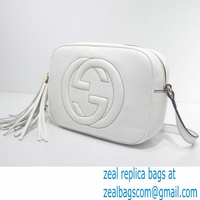 Gucci Soho Small Leather Disco Bag 308364 White