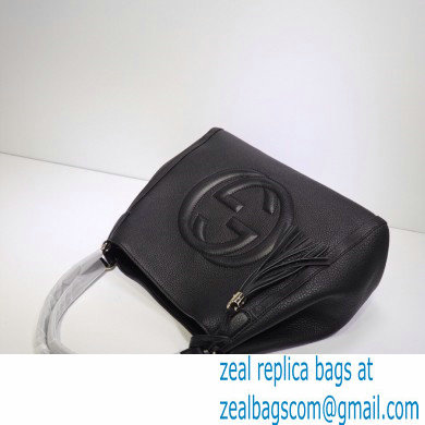 Gucci Soho Tassel Leather Shoulder Bag 282309 Black - Click Image to Close