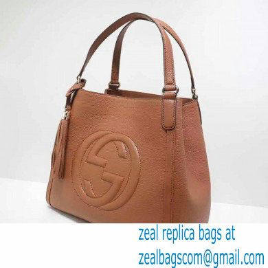 Gucci Soho Tassel Leather Shoulder Bag 282309 Brown - Click Image to Close