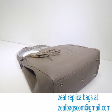 Gucci Soho Tassel Leather Shoulder Bag 282309 Etoupe
