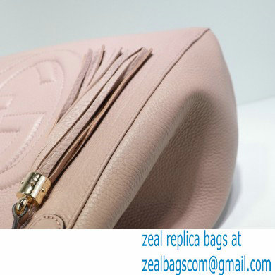 Gucci Soho Tassel Leather Shoulder Bag 282309 Nude Pink - Click Image to Close