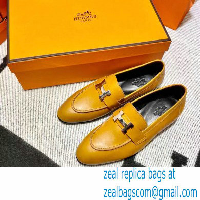 Hermes Leather royal Loafers Marron Glaise - Click Image to Close