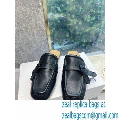 Loewe Gate flat mules in calfskin Black 2022