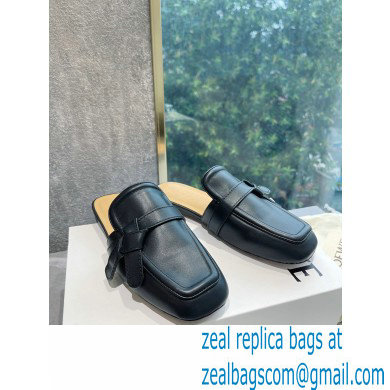 Loewe Gate flat mules in calfskin Black 2022