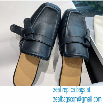 Loewe Gate flat mules in calfskin Black 2022 - Click Image to Close