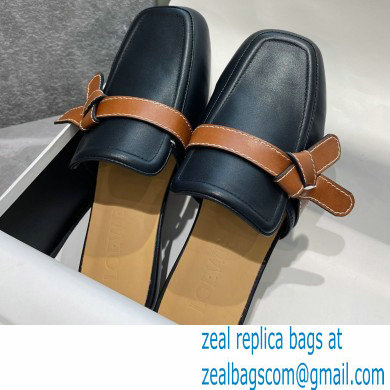 Loewe Gate flat mules in calfskin Black/Tan 2022