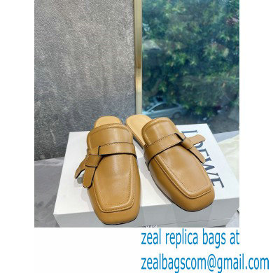 Loewe Gate flat mules in calfskin Brown 2022