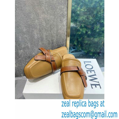 Loewe Gate flat mules in calfskin Brown/Tan 2022 - Click Image to Close