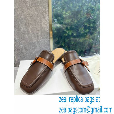 Loewe Gate flat mules in calfskin Coffee/Tan 2022