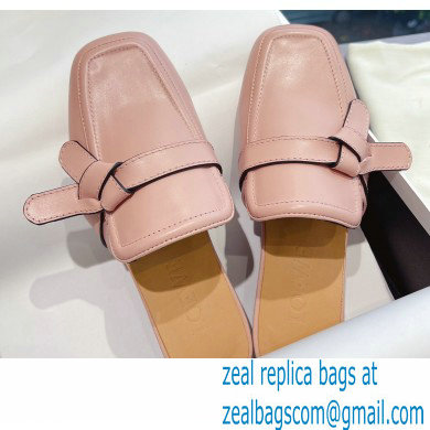 Loewe Gate flat mules in calfskin Nude Pink 2022 - Click Image to Close