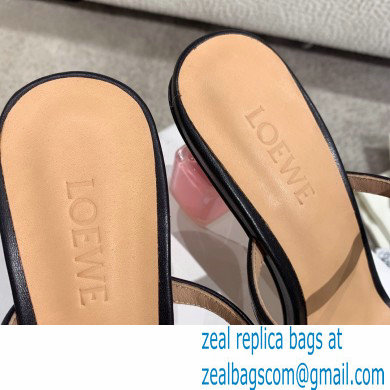 Loewe Nail polish sandals Black/Pink 2022