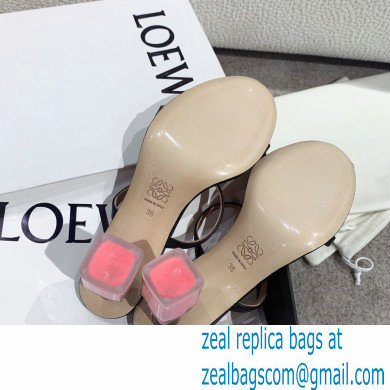 Loewe Nail polish sandals Black/Pink 2022