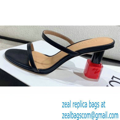 Loewe Nail polish sandals Black/Red 2022