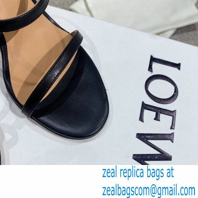Loewe Nail polish sandals Black/Red 2022