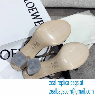 Loewe Nail polish sandals Black/Silver 2022