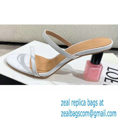 Loewe Nail polish sandals White/Pink 2022