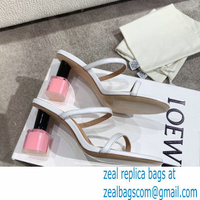 Loewe Nail polish sandals White/Pink 2022