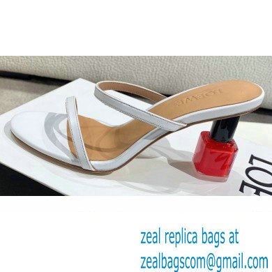 Loewe Nail polish sandals White/Red 2022