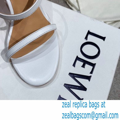 Loewe Nail polish sandals White/Red 2022