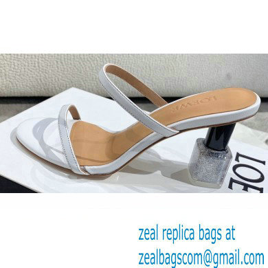 Loewe Nail polish sandals White/Silver 2022 - Click Image to Close