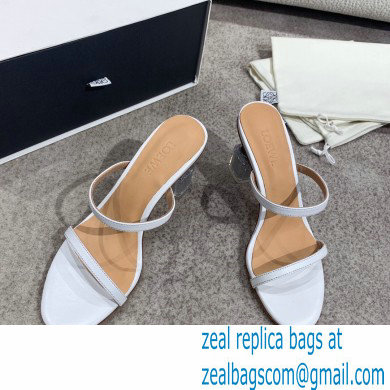 Loewe Nail polish sandals White/Silver 2022