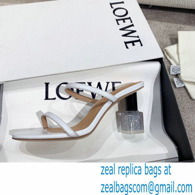 Loewe Nail polish sandals White/Silver 2022