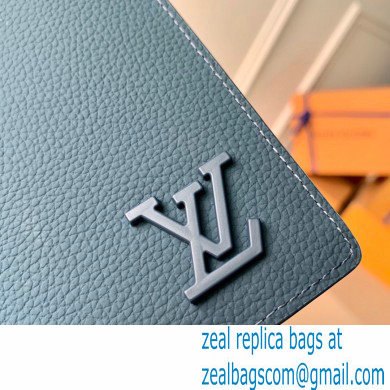 Louis Vuitton Aerogram leather Brazza Wallet Blue