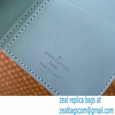 Louis Vuitton Aerogram leather Brazza Wallet Blue